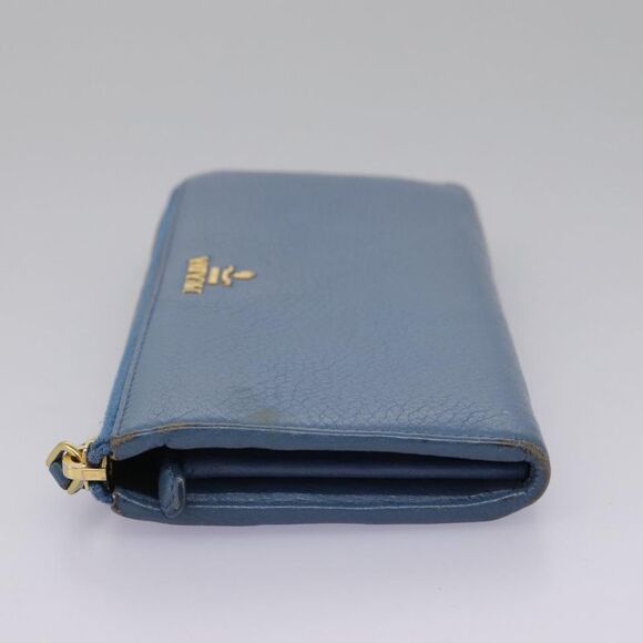Prada Saffiano Blue Leather Wallet (Pre-Owned) - Picture 3 of 16
